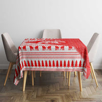 Georgia Christmas Tablecloth with Bear Mountains Forest Pattern and Traditional Georgian Design - Wonder Print Shop