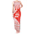 Georgia Christmas Tank Maxi Dress with Bear Mountains Forest Pattern and Traditional Georgian Design - Wonder Print Shop