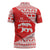 Georgia Christmas Zipper Polo Shirt with Bear Mountains Forest Pattern and Traditional Georgian Design - Wonder Print Shop
