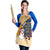 Anguilla Christmas Apron with Snowman Palm Tree Ornaments Coconut Drink and Island Pattern Design - Wonder Print Shop