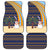 Anguilla Christmas Car Mats with Snowman Palm Tree Ornaments Coconut Drink and Island Pattern Design - Wonder Print Shop
