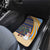 Anguilla Christmas Car Mats with Snowman Palm Tree Ornaments Coconut Drink and Island Pattern Design - Wonder Print Shop