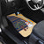 Anguilla Christmas Car Mats with Snowman Palm Tree Ornaments Coconut Drink and Island Pattern Design - Wonder Print Shop