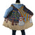 Anguilla Christmas Cloak with Snowman Palm Tree Ornaments Coconut Drink and Island Pattern Design - Wonder Print Shop