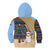 Anguilla Christmas Kid Hoodie with Snowman Palm Tree Ornaments Coconut Drink and Island Pattern Design - Wonder Print Shop