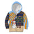 Anguilla Christmas Kid Hoodie with Snowman Palm Tree Ornaments Coconut Drink and Island Pattern Design - Wonder Print Shop