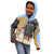 Anguilla Christmas Kid Hoodie with Snowman Palm Tree Ornaments Coconut Drink and Island Pattern Design - Wonder Print Shop
