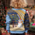 Anguilla Christmas Kid Ugly Christmas Sweater with Snowman Palm Tree Ornaments Coconut Drink and Island Pattern Design - Wonder Print Shop