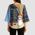 Anguilla Christmas Kimono Sleeve Blouse with Snowman Palm Tree Ornaments Coconut Drink and Island Pattern Design - Wonder Print Shop