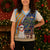 Anguilla Christmas Knitted V-Neck Vest with Snowman Palm Tree Ornaments Coconut Drink and Island Pattern Design - Wonder Print Shop