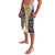 Anguilla Christmas Lavalava with Snowman Palm Tree Ornaments Coconut Drink and Island Pattern Design - Wonder Print Shop