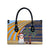 Anguilla Christmas Leather Bag with Snowman Palm Tree Ornaments Coconut Drink and Island Pattern Design - Wonder Print Shop