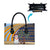 Anguilla Christmas Leather Bag with Snowman Palm Tree Ornaments Coconut Drink and Island Pattern Design - Wonder Print Shop