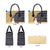 Anguilla Christmas Leather Bag with Snowman Palm Tree Ornaments Coconut Drink and Island Pattern Design - Wonder Print Shop