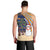 Anguilla Christmas Men Tank Top with Snowman Palm Tree Ornaments Coconut Drink and Island Pattern Design - Wonder Print Shop