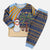 Anguilla Christmas Pajama Set with Snowman Palm Tree Ornaments Coconut Drink and Island Pattern Design - Wonder Print Shop