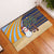 Anguilla Christmas Rubber Doormat with Snowman Palm Tree Ornaments Coconut Drink and Island Pattern Design - Wonder Print Shop
