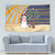 Anguilla Christmas Tapestry with Snowman Palm Tree Ornaments Coconut Drink and Island Pattern Design - Wonder Print Shop