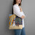 Anguilla Christmas Tote Bag with Snowman Palm Tree Ornaments Coconut Drink and Island Pattern Design - Wonder Print Shop