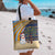 Anguilla Christmas Tote Bag with Snowman Palm Tree Ornaments Coconut Drink and Island Pattern Design - Wonder Print Shop