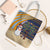 Anguilla Christmas Tote Bag with Snowman Palm Tree Ornaments Coconut Drink and Island Pattern Design - Wonder Print Shop