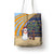 Anguilla Christmas Tote Bag with Snowman Palm Tree Ornaments Coconut Drink and Island Pattern Design - Wonder Print Shop