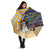 Anguilla Christmas Umbrella with Snowman Palm Tree Ornaments Coconut Drink and Island Pattern Design - Wonder Print Shop