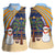 Anguilla Christmas Women Sleeveless Polo Shirt with Snowman Palm Tree Ornaments Coconut Drink and Island Pattern Design - Wonder Print Shop
