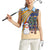 Anguilla Christmas Women Sleeveless Polo Shirt with Snowman Palm Tree Ornaments Coconut Drink and Island Pattern Design - Wonder Print Shop