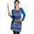 Anguilla Christmas Apron with Santa Pineapple Floral Tree Island Crest and Tropical Pattern Design - Wonder Print Shop