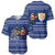 Anguilla Christmas Baseball Jersey with Santa Pineapple Floral Tree Island Crest and Tropical Pattern Design - Wonder Print Shop
