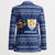 Anguilla Christmas Blazer with Santa Pineapple Floral Tree Island Crest and Tropical Pattern Design - Wonder Print Shop