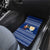 Anguilla Christmas Car Mats with Santa Pineapple Floral Tree Island Crest and Tropical Pattern Design - Wonder Print Shop