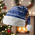 Anguilla Christmas Santa Hat with Santa Pineapple Floral Tree Island Crest and Tropical Pattern Design - Wonder Print Shop