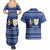 Anguilla Christmas Couples Matching Summer Maxi Dress and Hawaiian Shirt with Santa Pineapple Floral Tree Island Crest and Tropical Pattern Design - Wonder Print Shop