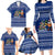 Anguilla Christmas Family Matching Long Sleeve Bodycon Dress and Hawaiian Shirt with Santa Pineapple Floral Tree Island Crest and Tropical Pattern Design - Wonder Print Shop