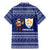 Anguilla Christmas Family Matching Mermaid Dress and Hawaiian Shirt with Santa Pineapple Floral Tree Island Crest and Tropical Pattern Design - Wonder Print Shop