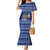 Anguilla Christmas Family Matching Mermaid Dress and Hawaiian Shirt with Santa Pineapple Floral Tree Island Crest and Tropical Pattern Design - Wonder Print Shop
