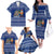 Anguilla Christmas Family Matching Off The Shoulder Long Sleeve Dress and Hawaiian Shirt with Santa Pineapple Floral Tree Island Crest and Tropical Pattern Design - Wonder Print Shop