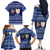 Anguilla Christmas Family Matching Off The Shoulder Long Sleeve Dress and Hawaiian Shirt with Santa Pineapple Floral Tree Island Crest and Tropical Pattern Design - Wonder Print Shop
