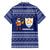 Anguilla Christmas Family Matching Off The Shoulder Long Sleeve Dress and Hawaiian Shirt with Santa Pineapple Floral Tree Island Crest and Tropical Pattern Design - Wonder Print Shop