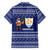 Anguilla Christmas Family Matching Off Shoulder Maxi Dress and Hawaiian Shirt with Santa Pineapple Floral Tree Island Crest and Tropical Pattern Design - Wonder Print Shop