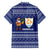 Anguilla Christmas Family Matching Short Sleeve Bodycon Dress and Hawaiian Shirt with Santa Pineapple Floral Tree Island Crest and Tropical Pattern Design - Wonder Print Shop