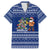 Anguilla Christmas Hawaiian Shirt with Santa Pineapple Floral Tree Island Crest and Tropical Pattern Design - Wonder Print Shop