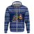 Anguilla Christmas Hoodie with Santa Pineapple Floral Tree Island Crest and Tropical Pattern Design - Wonder Print Shop