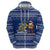 Anguilla Christmas Hoodie with Santa Pineapple Floral Tree Island Crest and Tropical Pattern Design - Wonder Print Shop