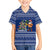 Anguilla Christmas Kid Hawaiian Shirt with Santa Pineapple Floral Tree Island Crest and Tropical Pattern Design - Wonder Print Shop