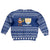 Anguilla Christmas Kid Ugly Christmas Sweater with Santa Pineapple Floral Tree Island Crest and Tropical Pattern Design - Wonder Print Shop
