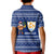 Anguilla Christmas Kid Polo Shirt with Santa Pineapple Floral Tree Island Crest and Tropical Pattern Design - Wonder Print Shop