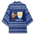 Anguilla Christmas Kimono with Santa Pineapple Floral Tree Island Crest and Tropical Pattern Design - Wonder Print Shop